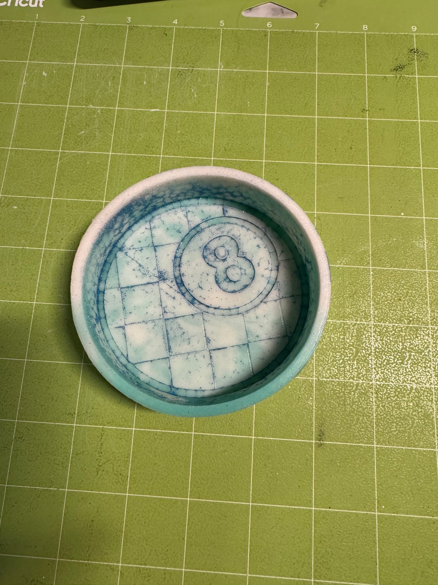 Checkered 8 Ball • MSM -MOLD NOT A FRESHIE