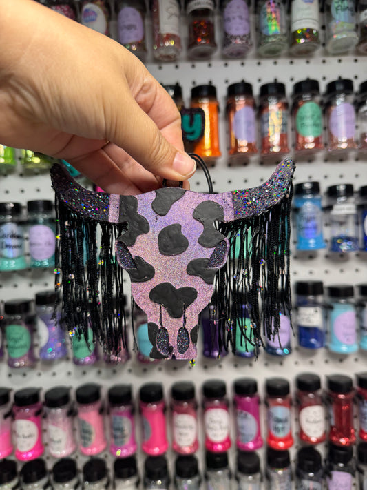 Purple Bull with Fringe • Pink Sands
