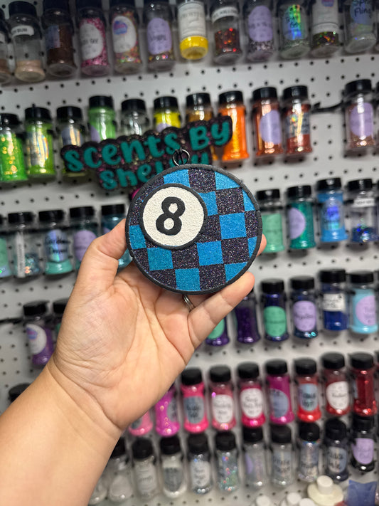 Checkered 8 Ball • Red Bull