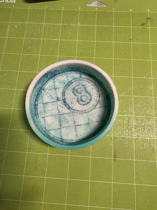 Checkered 8 Ball • MSM -MOLD NOT A FRESHIE
