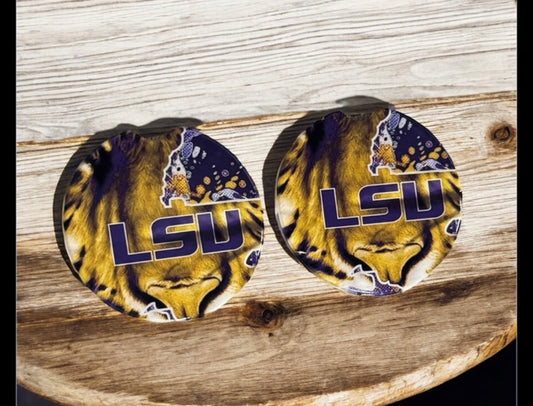 LSU Coasters (Set of 2)